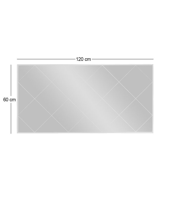 Hanah Home Espejo Argyle Blanco 60x120 cm